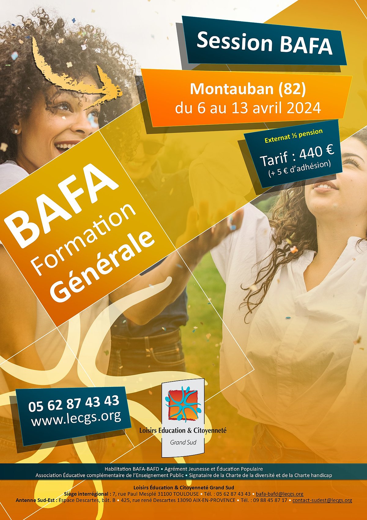 Formation Générale BAFA Du 6 Au 13 Avril 2024 à Montauban - Ville De ...